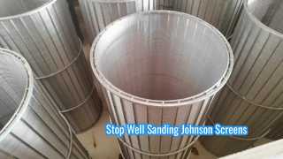 AISI 316l Johnson Vee سلك شاشة الأنابيب لمياه الصرف الصحي