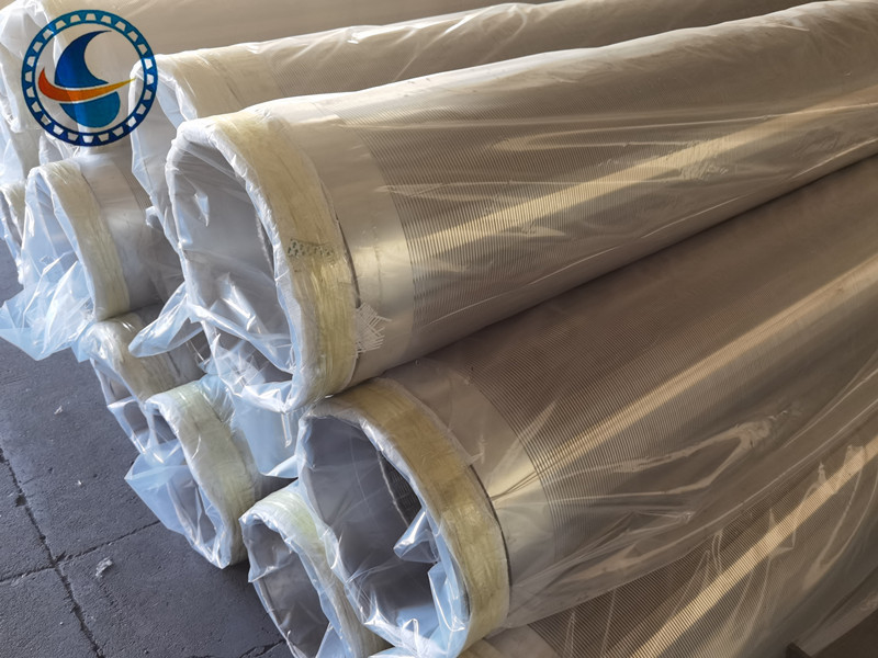 شاشة سلكية ملفوفة من الفولاذ المقاوم للصدأ 304L مقاس 12-3/4 بوصة للتحكم في الرمال