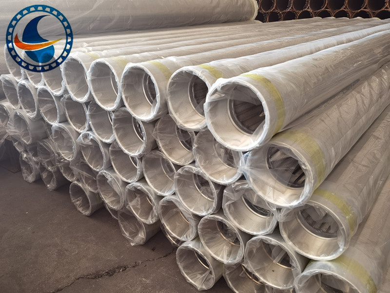 شاشة سلكية ملفوفة من الفولاذ المقاوم للصدأ 304L مقاس 12-3/4 بوصة للتحكم في الرمال