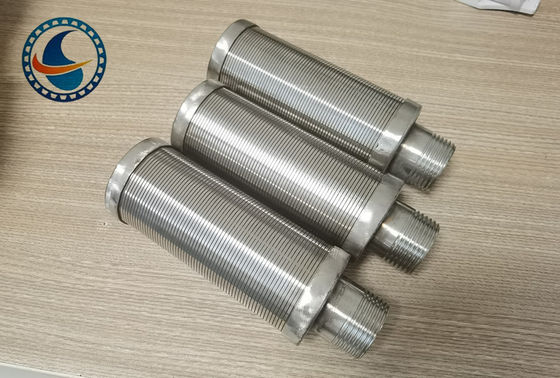 أنبوب شاشة سلك إسفيني بفتحة مستمرة يعتمد على قضيب SS304