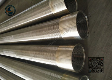 304 / 316L Vee أنبوب شاشة بئر دائري متين لحفر آبار المياه