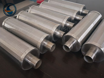الفولاذ المقاوم للصدأ 304 OD 76mm إسفين سلك الشاشة مع M32 ذكر الموضوع
