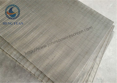 SS 205/304/316 / شبكة سلكية إسفين لفحص غربال الفلتر مقاس فتحة 0.5 مم