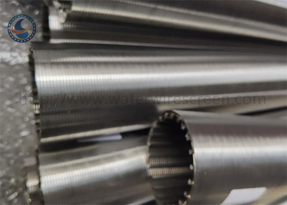 الفولاذ المقاوم للصدأ 321 Wound Screen Johnson Slotted FIlter PIpe
